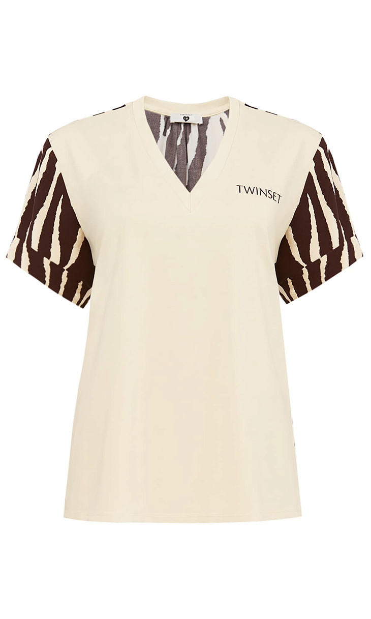 TWINSET: Футболка с вырезом