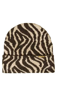 Вязаная шапка с принтом