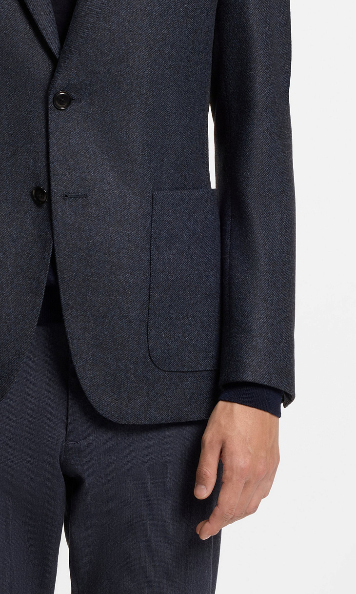 HUGO BOSS: Куртка из шерсти с вставкой