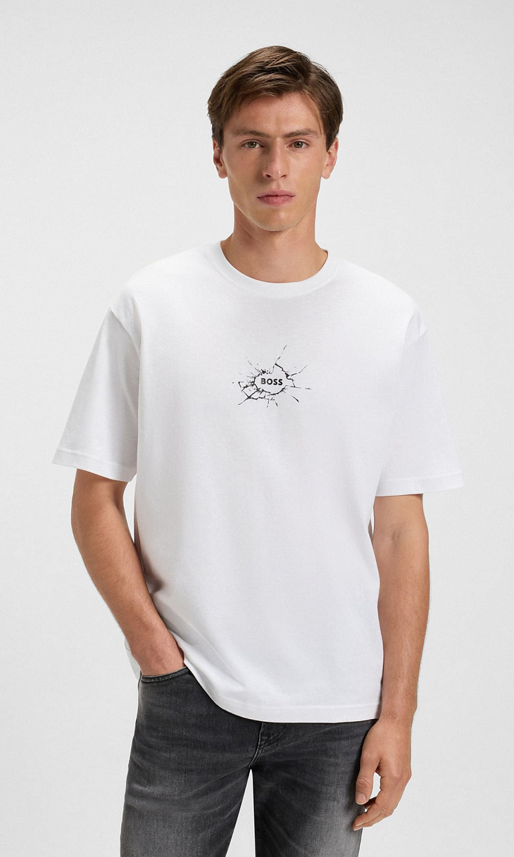 HUGO BOSS: Футболка с логотипом