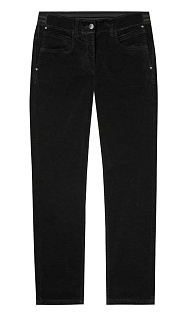 Укороченные брюки из бархата