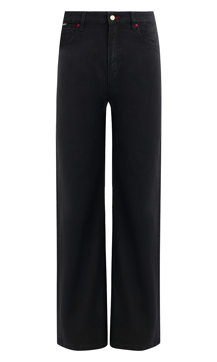 HUGO BOSS: Джинсы с нашивкой