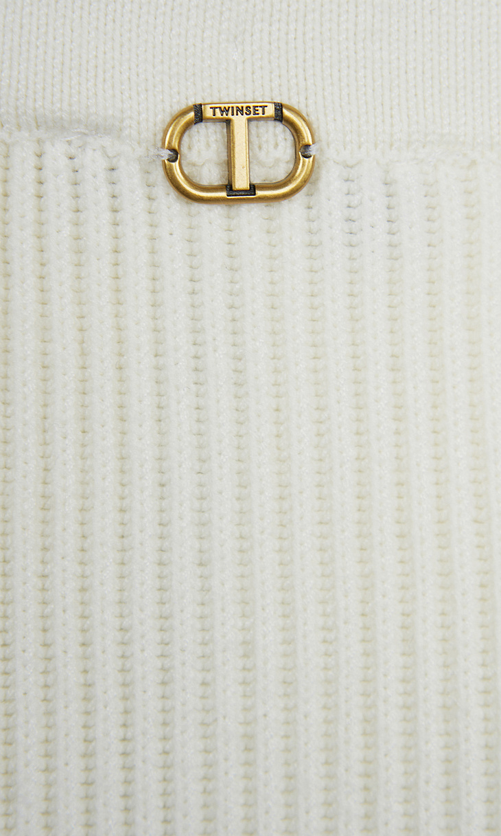 TWINSET: Юбка миди в рубчик