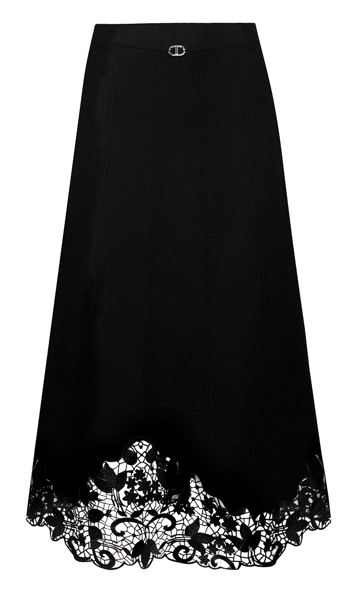 TWINSET: Юбка с кружевом