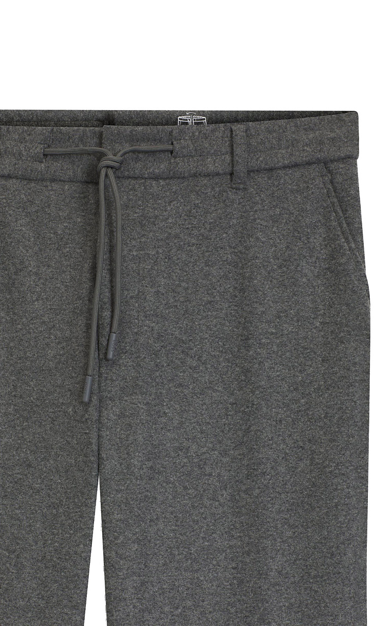 HUGO BOSS: Фланелевые брюки с начесом