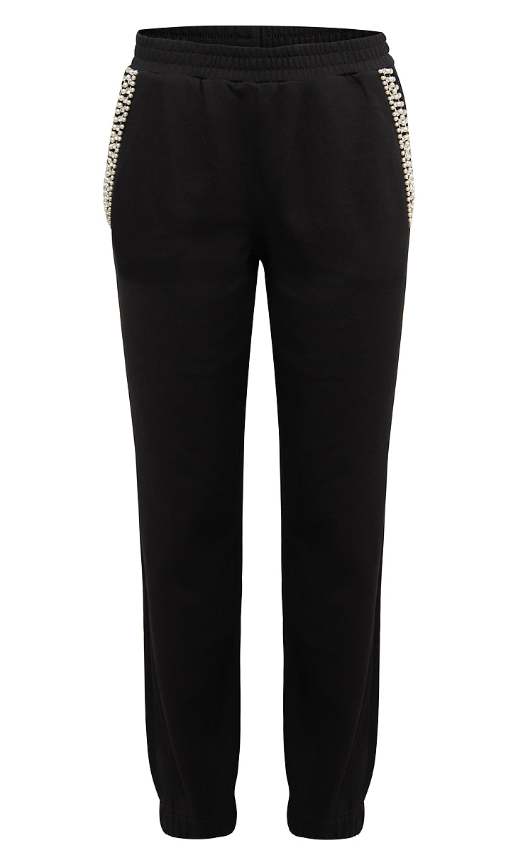 TWINSET: Брюки со стразами