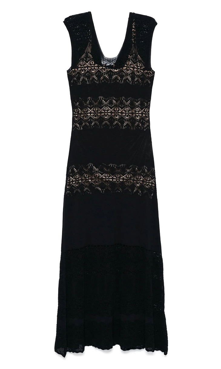 TWINSET: Платье в технике кроше