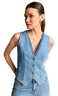 Жилет из денима