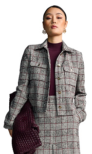 Жакет с жаккардовым узором